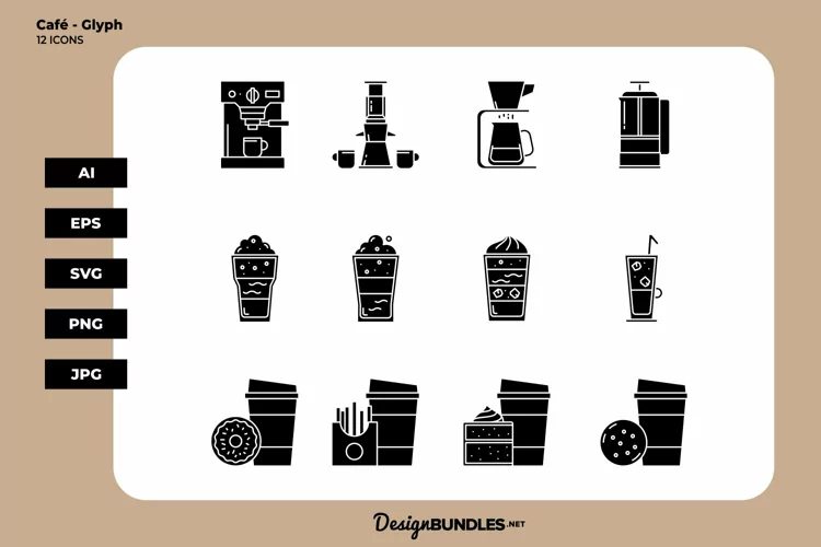 Cafe - Glyph | Icons