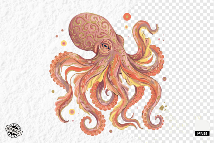 Coastal Octopus PNG Clipart