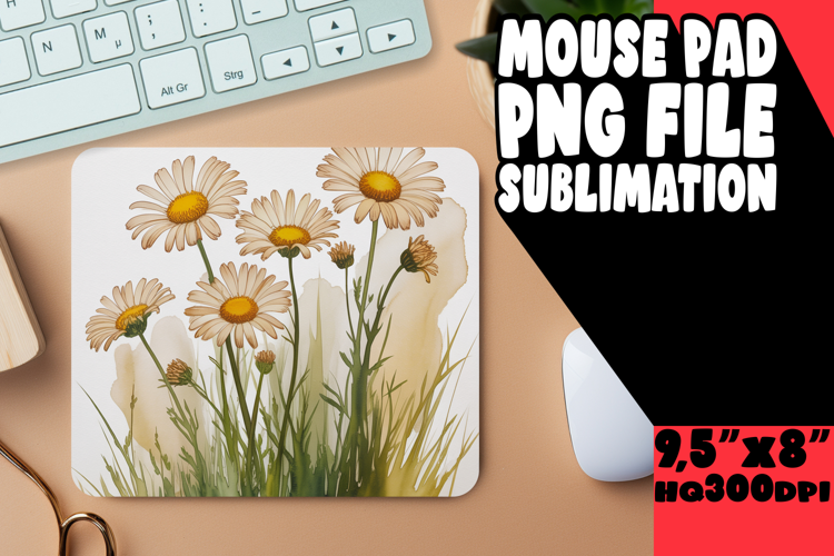 Bright MOUSE PAD Sublimation Style, Flowers