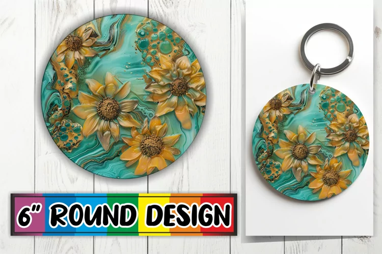 Burst of Blooms Round Design Springtime Splendor