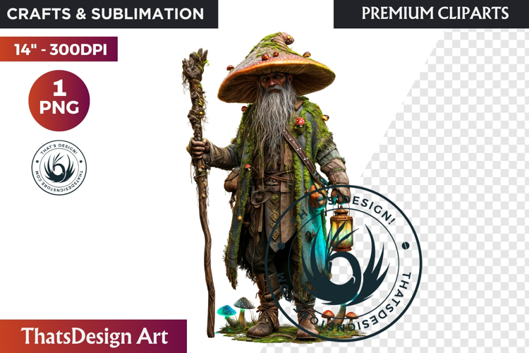 Fantasy Autumn Guardian - Epic Fall Character Clipart PNG