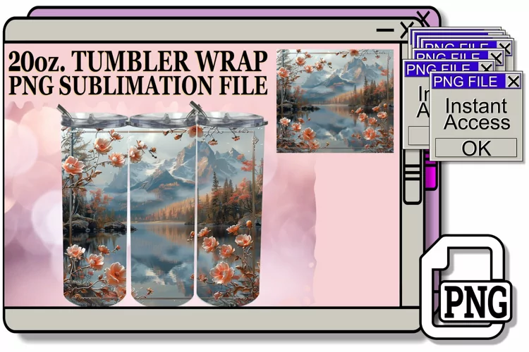 Spring Meadow Vista Tumbler Wrap 20oz