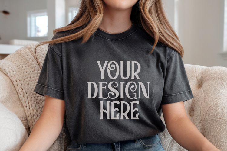 Grape Comfort Colors 1717 T-shirt Mockups,1717 Mockups