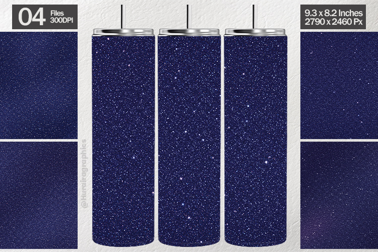Navy Blue Glitter Tumbler Wrap| Tumbler Sublimation