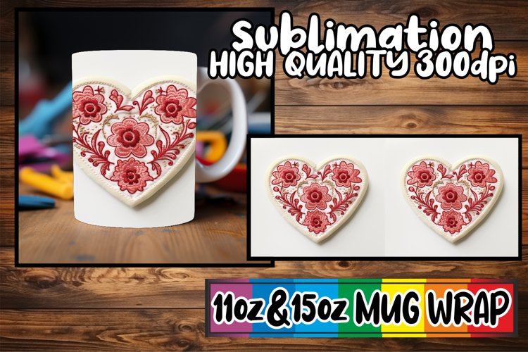 3D Enchanted Love Valentine Mug - Sublimation 11/15oz example image 1