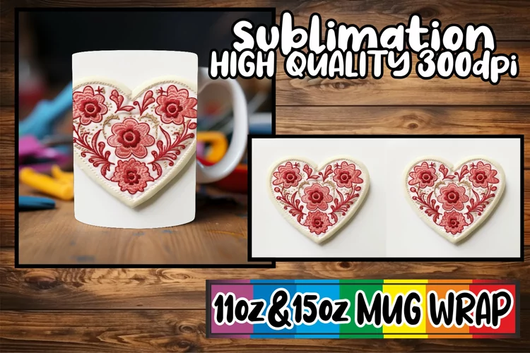 3D Enchanted Love Valentine Mug - Sublimation 11/15oz
