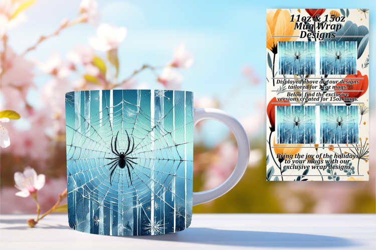Inspiring 11oz Mug Wrap Png Design , Halloween
