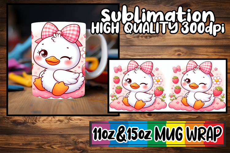 Captivating colors sublimation wrap, Cute Goose