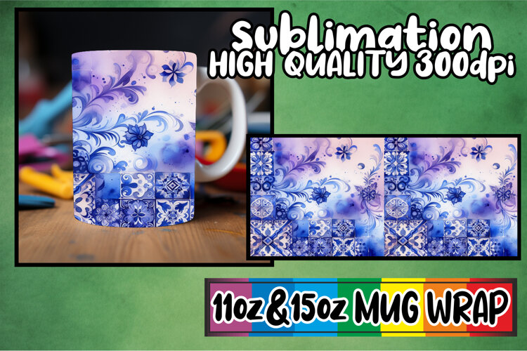 Sweet beginnings sublimation print wrap, Watercolor Pattern example image 1