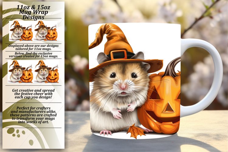 Pumpkin Animal Mug 11oz/15oz Wrap PNG