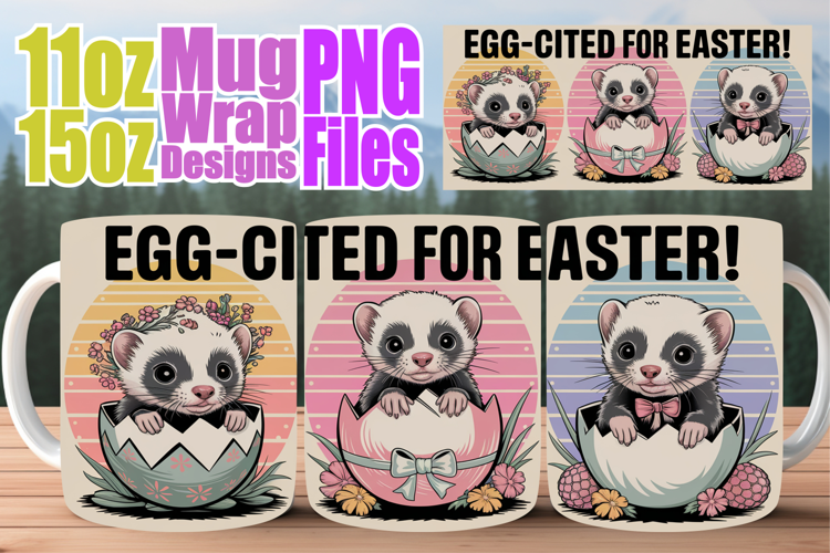Bright beginnings 11oz 15oz sublimation wrap, Easter