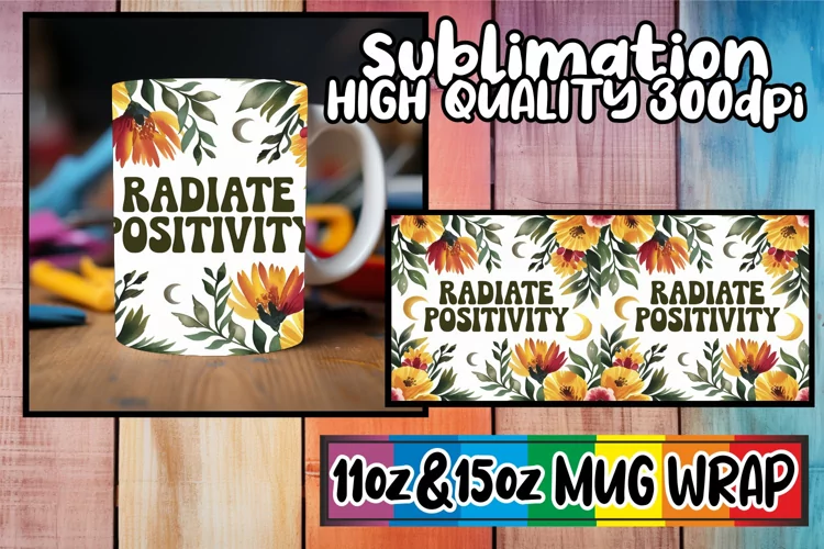 Unique memories 11oz 15oz sublimation wrap, Flower Quote