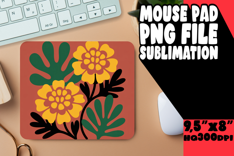 COZY MOUSE MAT CREATIVE DESIGN, Flowers