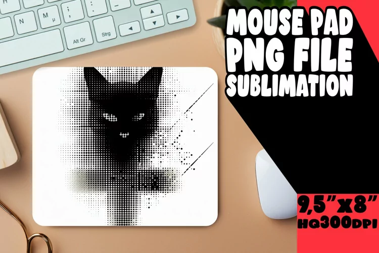 Whimsical Cat Sublimation Mat