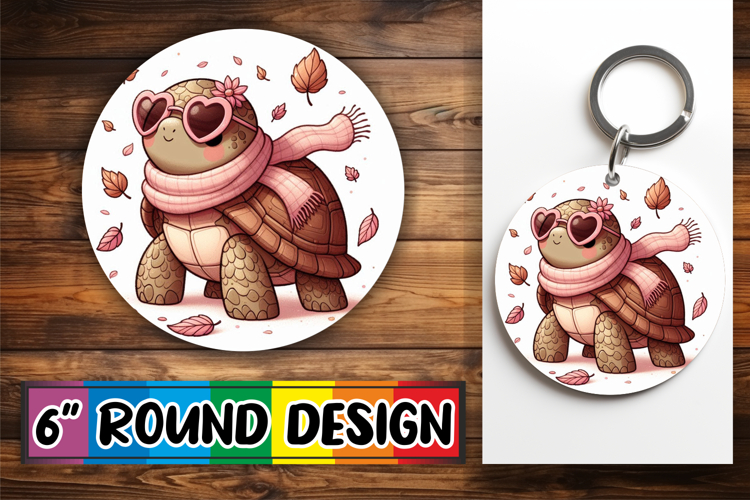 Enchanted Keychain PNG Style, Turtle