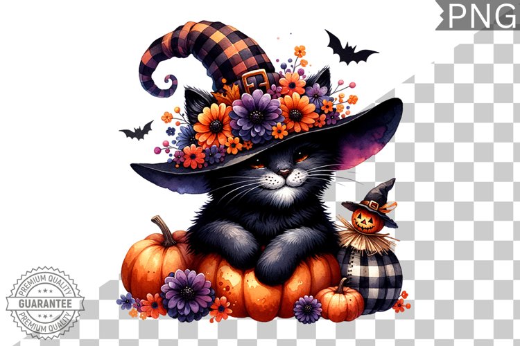 Halloween Cat Clipart Image 8
