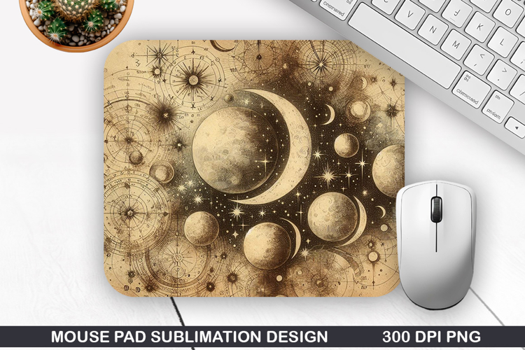 Vintage Mouse Pad Sublimation PNG Design - Mouse Pad PNG