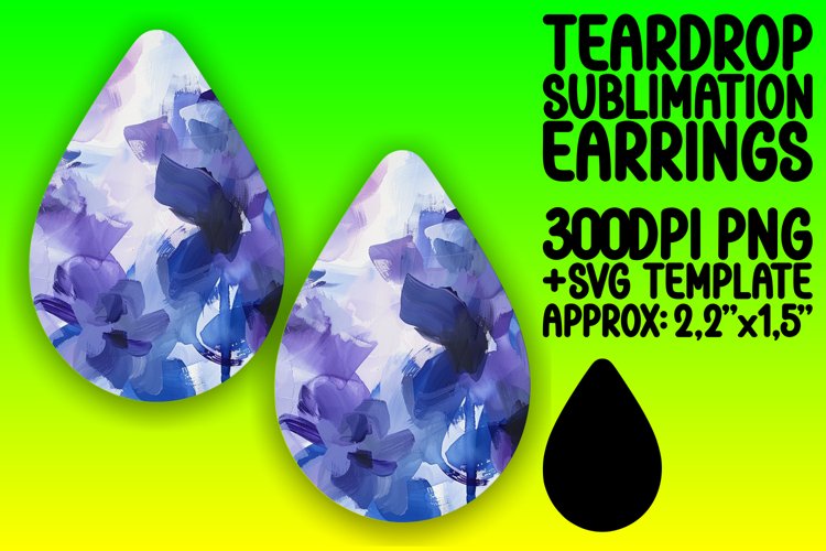 Serene Blossom Teardrop Charms