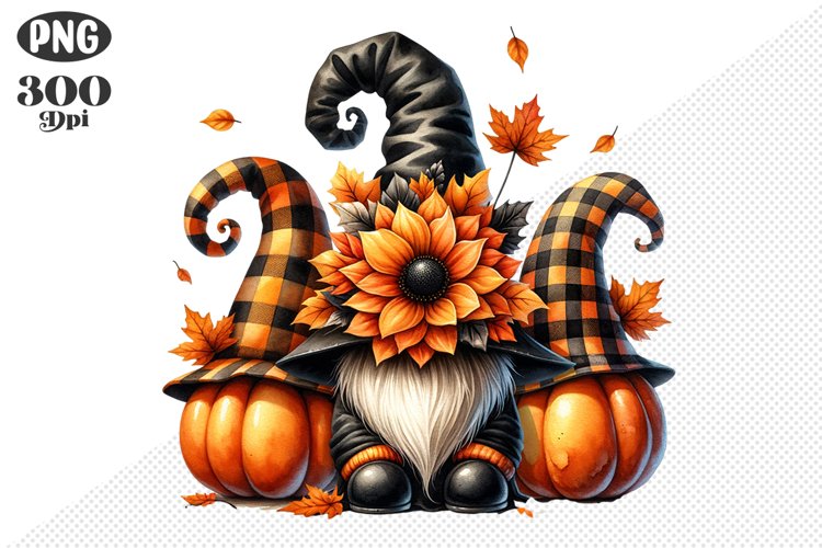 Halloween Gnomes Sublimation - Clipart PNG Design