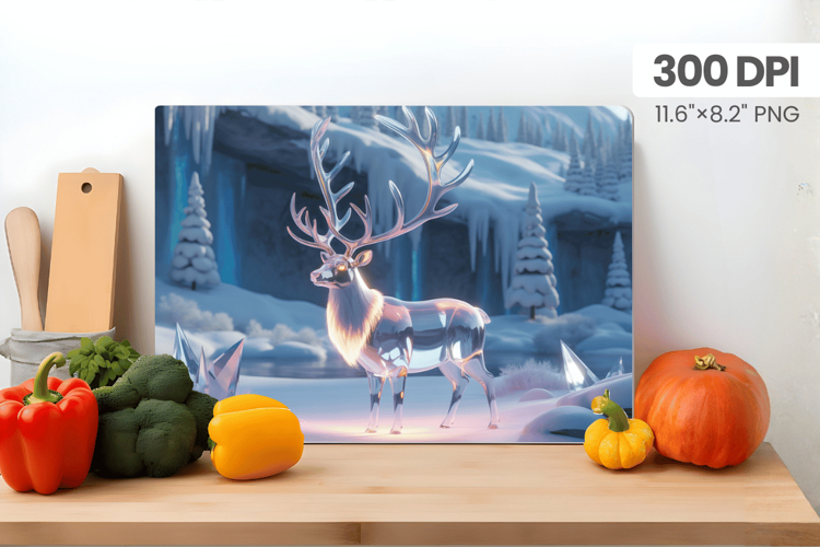 Winter Christmas Wonderland Cutting Board PNG Sublimation