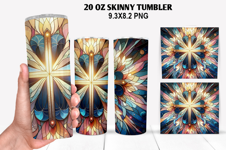 Skinny Tumbler 20oz Wrap Design, Easter Tumbler PNG Design