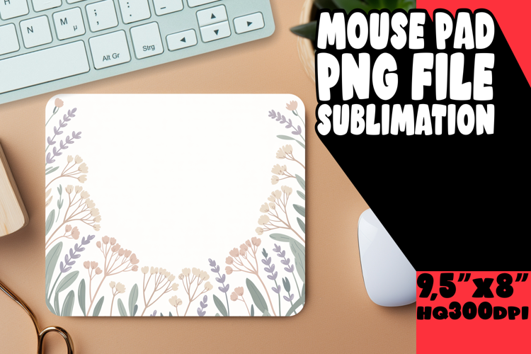 CHEERFUL desk mat Fun Sublimation, Flowers