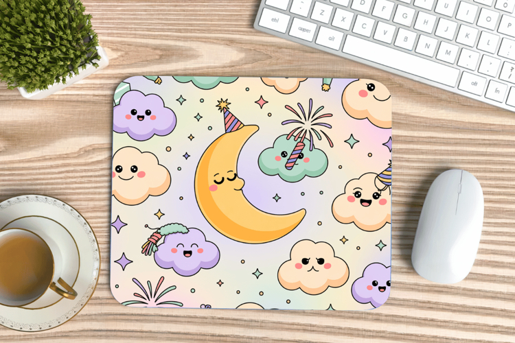 Happy New Year PNG Mouse Pad,Festive New Years Eve 2026 PNG