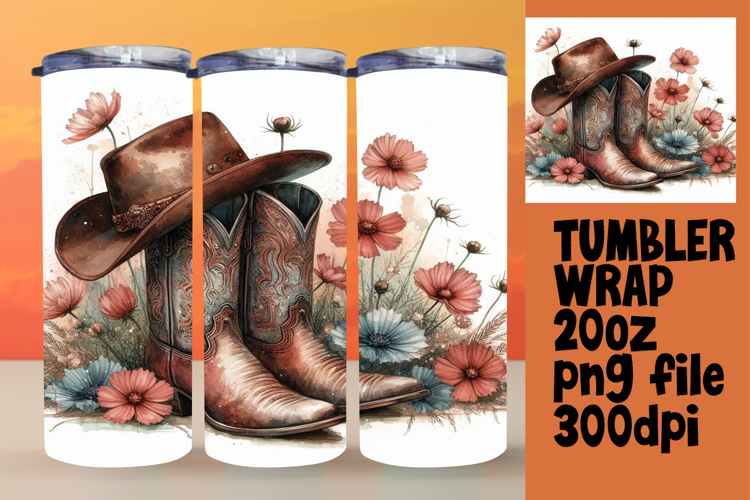 FASHIONABLE 20oz Tumbler Design , Western