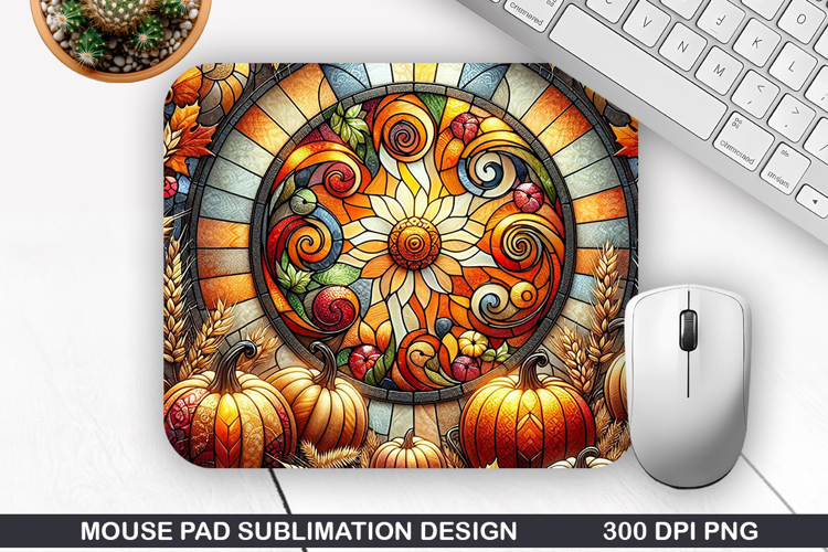 Pumpkin Mouse Pad Sublimation, Halloween Mouse Pad PNG