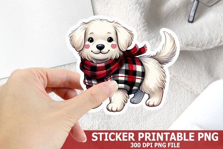 Christmas Dog Clipart Image 6