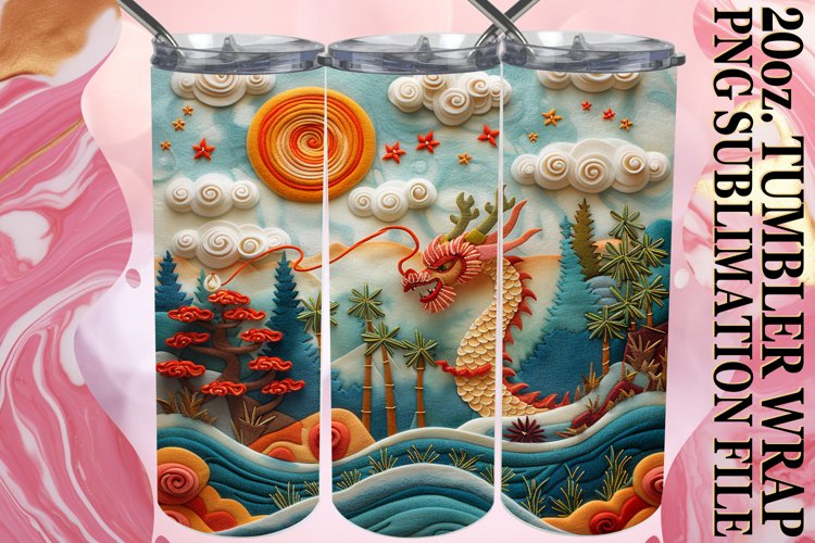 Beauty in Spring Sublimation Tumbler Sleeve - 20oz example image 1