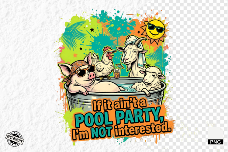 Farm Animals PNG Sublimation - Summer Animal