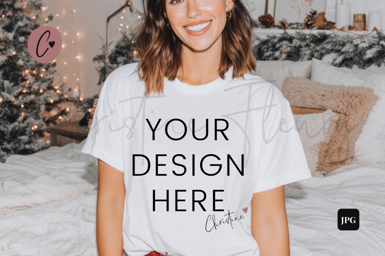 White Fall Shirt Mockup