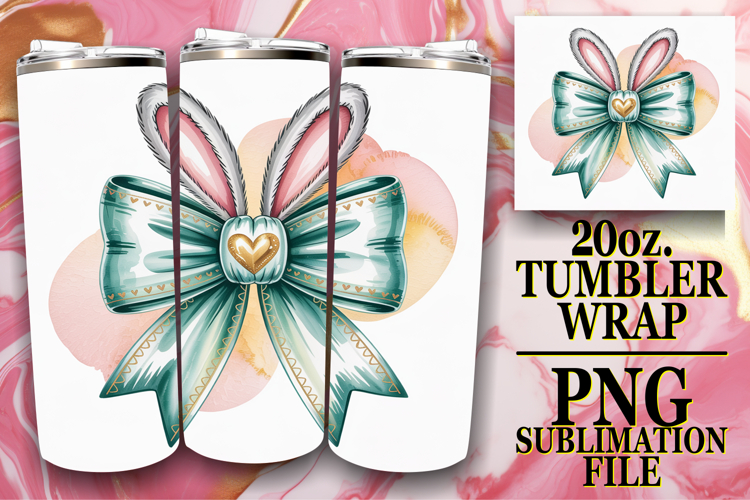 ENCHANTING HORIZONS 20oz TUMBLER WRAP, Easter Bow