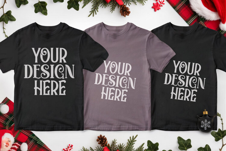 Christmas Family Matching Group T-Shirt Mockup example image 1