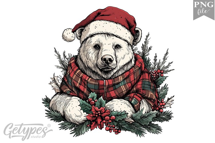 Christmas Bear Clipart Image 20