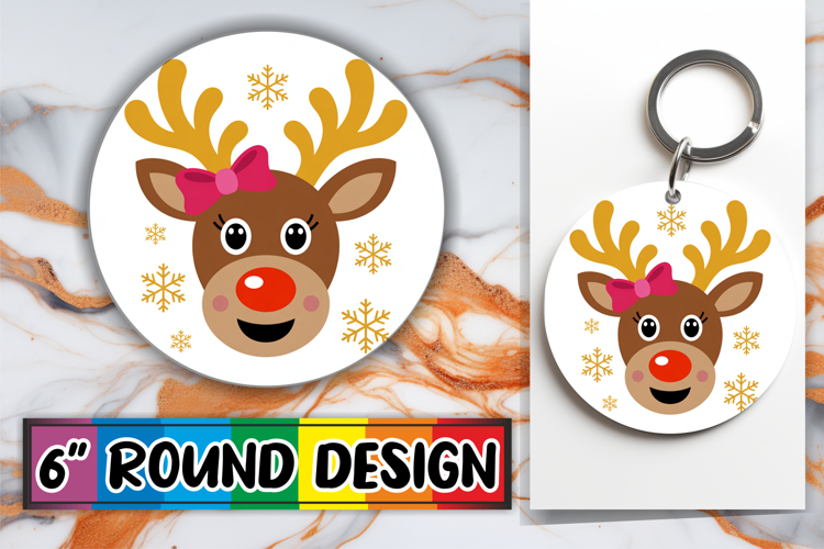 Luminous Ornaments Round Design, Cute Christmas