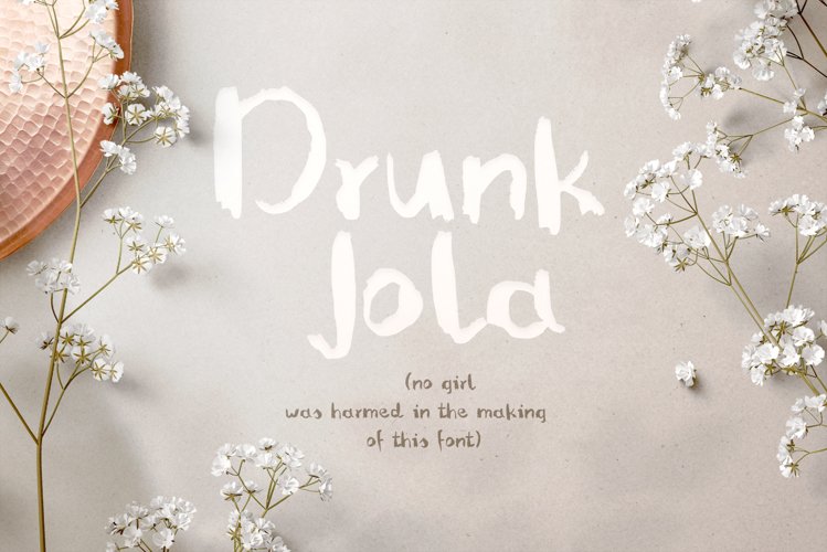 Drunk Jola font example image 1
