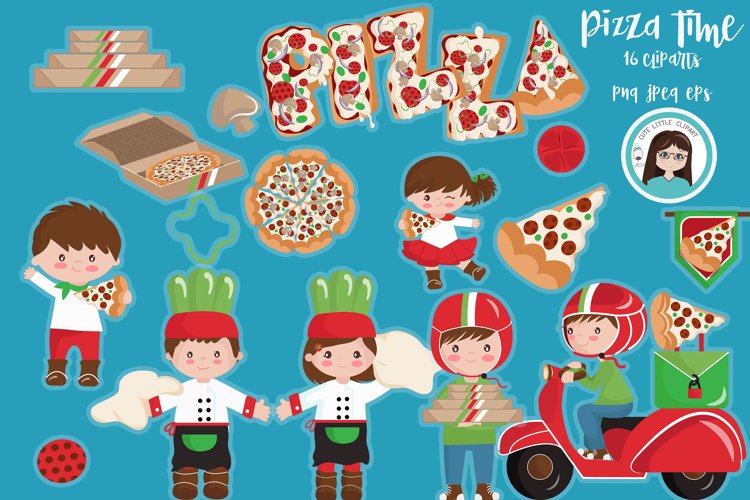 Pizza time Cliparts
