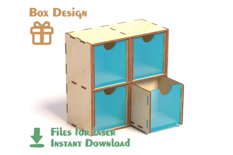 4 Side Drawer Organizer Laser Cut Files