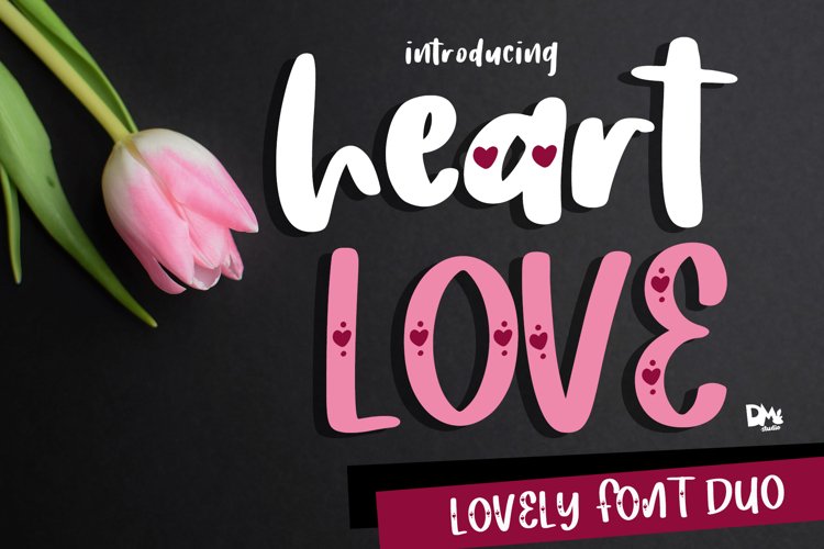 Heart Love - Crafty Lovely Font Duo example image 1