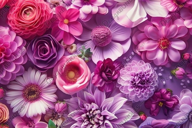 Flowers Texture Image 6