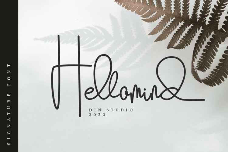 Hellomind-Beautiful Signature Font example image 1