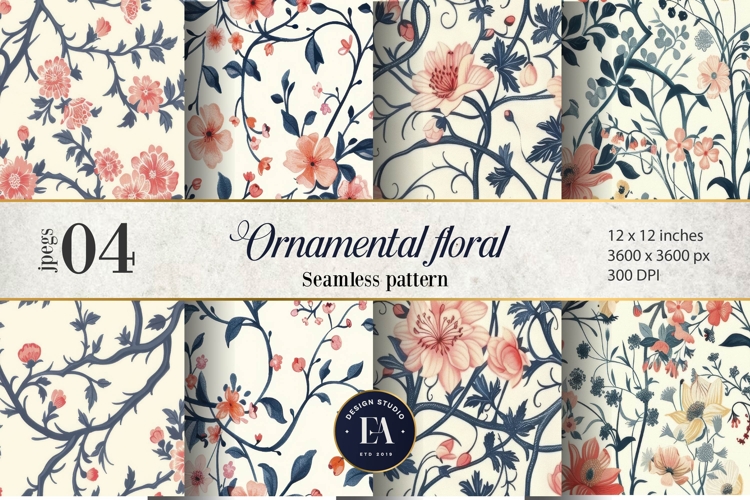 Floral Seamless Pattern Image 10
