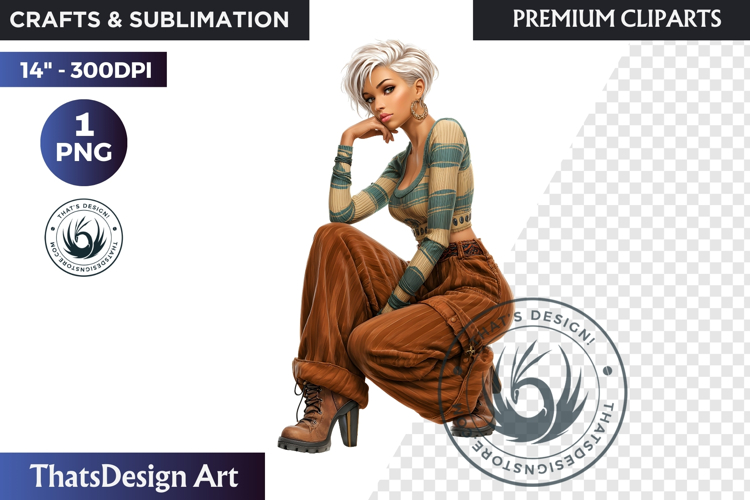 Alpine Winter Sports Fashion and Cabin Clipart PNG