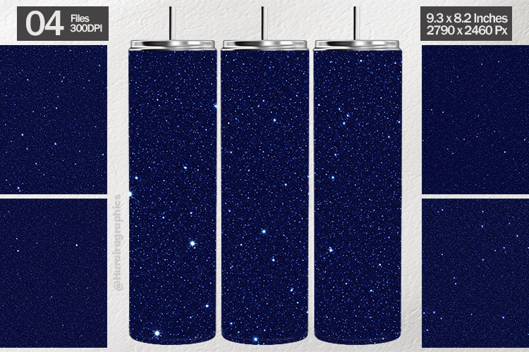 Navy Blue Glitter Tumbler Wrap| Tumbler Sublimation