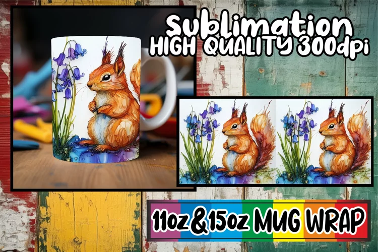 Sweet vibes 11oz 15oz sublimation wrap, Animals