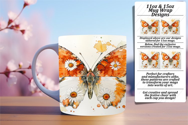 Butterfly Bouquet: Spring Mug Extravaganza - 11oz & 15oz example image 1