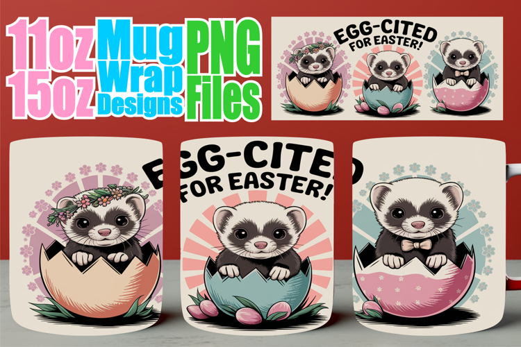 Dreamy vibes 11oz 15oz sublimation wrap, Easter