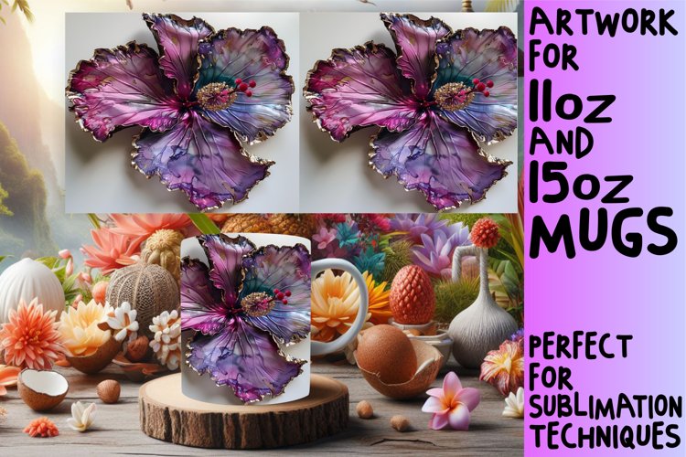 Vibrant Springtime Delight Mug Wrap: Sublimation - 11oz/15oz example image 1